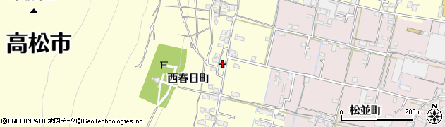 香川県高松市西春日町1249周辺の地図
