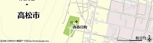 香川県高松市西春日町周辺の地図