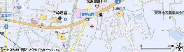 東宝グループワンナワードライ東宝マルナカ志度店周辺の地図
