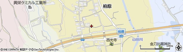 和歌山県橋本市柏原周辺の地図