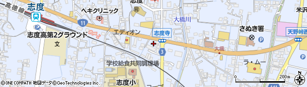 香川県さぬき市志度905周辺の地図