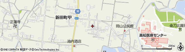 香川県高松市新田町甲1487周辺の地図