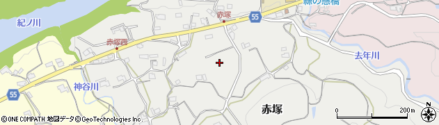 和歌山県橋本市赤塚周辺の地図