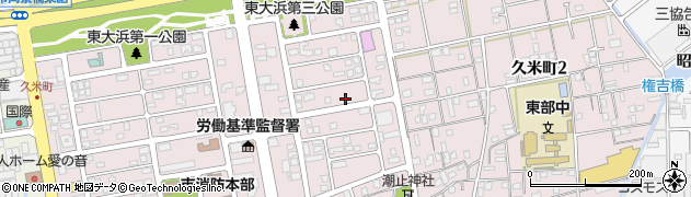 香川県坂出市久米町周辺の地図