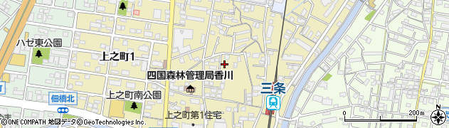 香川県高松市上之町周辺の地図