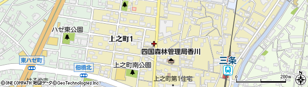 高松上之町郵便局周辺の地図