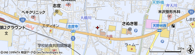 香川県さぬき市志度957周辺の地図
