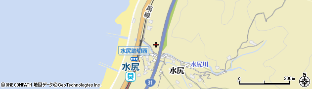 広島県坂町（安芸郡）水尻周辺の地図