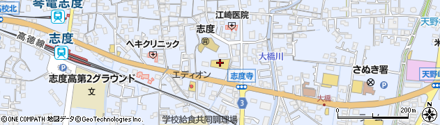 宮脇書店志度店周辺の地図