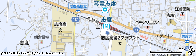 香川県さぬき市志度491周辺の地図