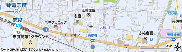 香川県さぬき市志度885周辺の地図