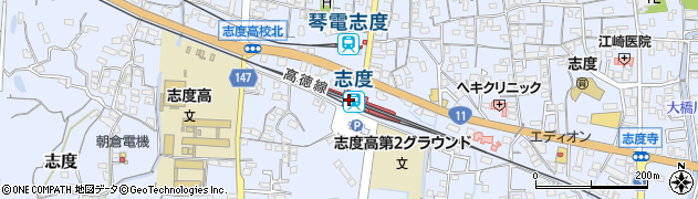 香川県さぬき市志度488周辺の地図