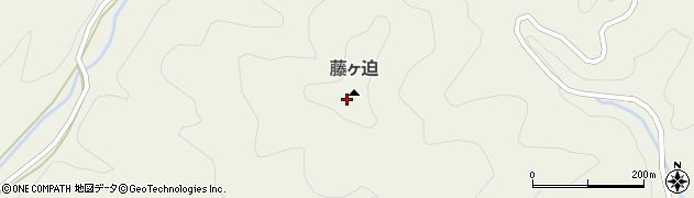 藤ケ迫周辺の地図
