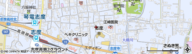香川県さぬき市志度766周辺の地図