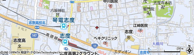 香川県さぬき市志度611周辺の地図