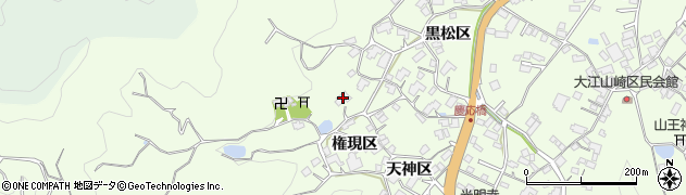 広島県尾道市因島中庄町（権現区）周辺の地図