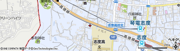 香川県さぬき市志度326周辺の地図