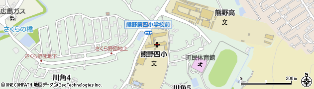 熊野町立熊野第四小学校周辺の地図