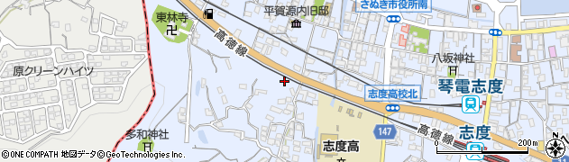香川県さぬき市志度96周辺の地図