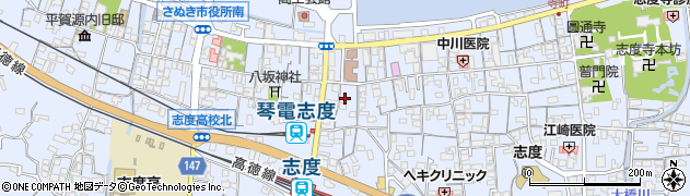 香川県さぬき市志度562周辺の地図