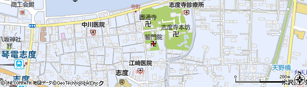 普門院周辺の地図