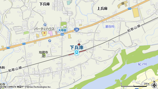 〒648-0016 和歌山県橋本市隅田町下兵庫の地図