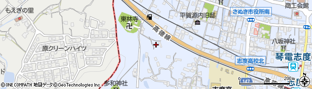 香川県さぬき市志度87周辺の地図