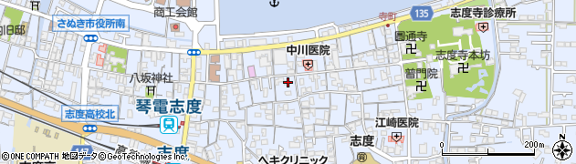 香川県さぬき市志度597周辺の地図