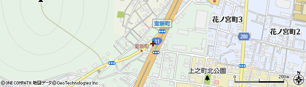 香川県高松市室新町周辺の地図