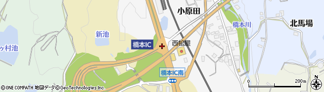 橋本ＩＣ周辺の地図