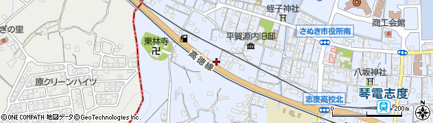 香川県さぬき市志度63周辺の地図