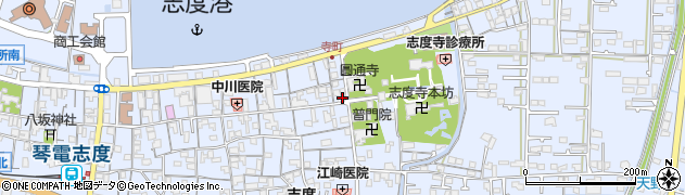 香川県さぬき市志度830周辺の地図