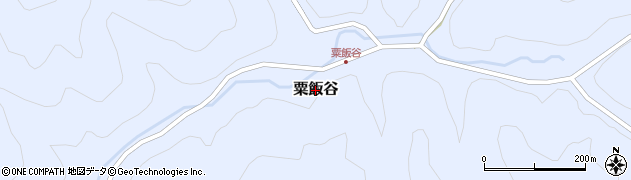 奈良県黒滝村（吉野郡）粟飯谷周辺の地図