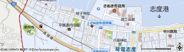 香川県さぬき市志度349周辺の地図