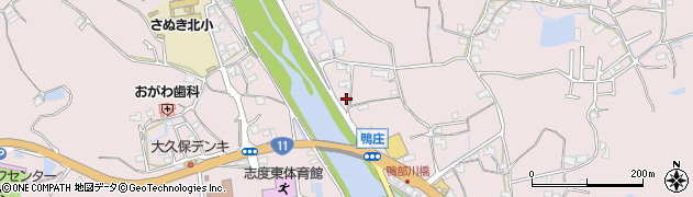 香川県さぬき市鴨庄2162周辺の地図
