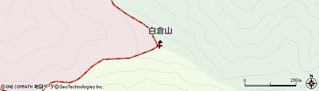 白倉山周辺の地図
