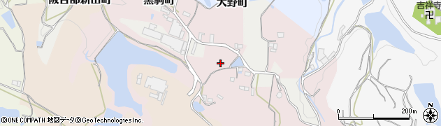 奈良県五條市大野町周辺の地図