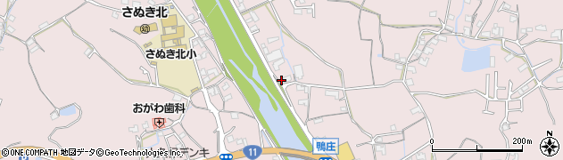 香川県さぬき市鴨庄2158周辺の地図