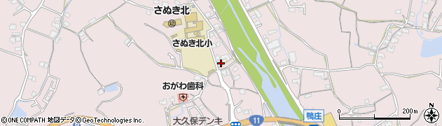 香川県さぬき市鴨庄2962周辺の地図