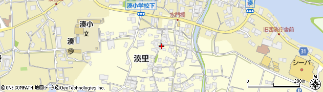 兵庫県南あわじ市湊里1402周辺の地図