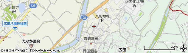 兵庫県南あわじ市中田周辺の地図