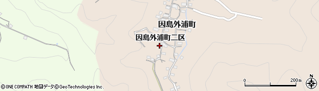 広島県尾道市因島外浦町（二区）周辺の地図