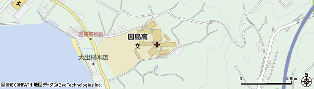 広島県立因島高等学校周辺の地図