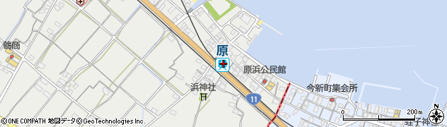 原駅周辺の地図