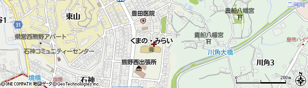 広島県熊野町（安芸郡）神田周辺の地図