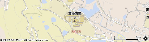 香川県立高松西高等学校周辺の地図