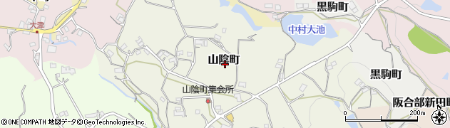 奈良県五條市山陰町周辺の地図