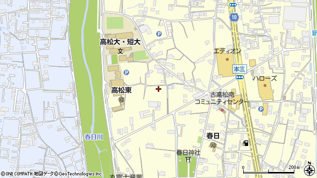 〒761-0101 香川県高松市春日町の地図