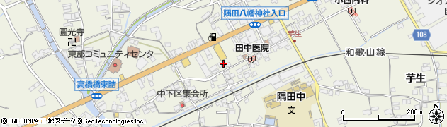 和歌山県橋本市隅田町中島84周辺の地図
