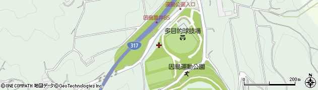 因島運動公園周辺の地図
